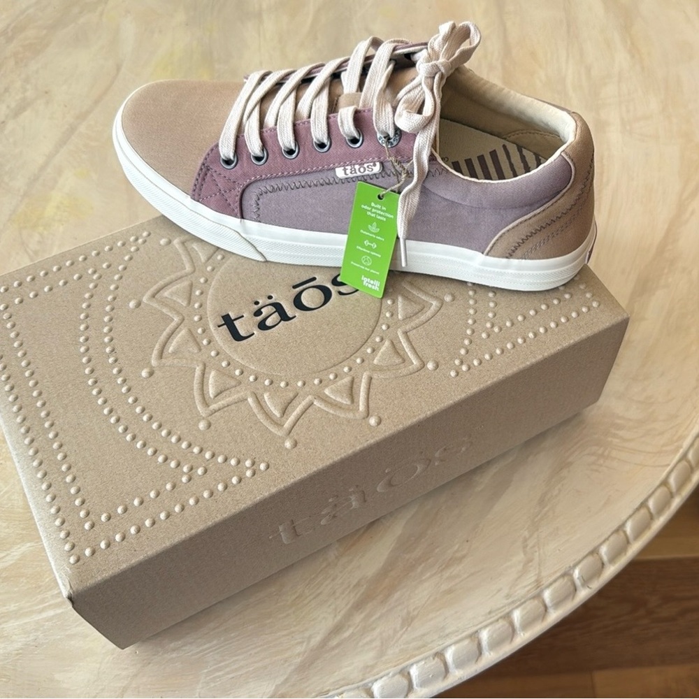 Taos Footwear Women's Casual Sneakers - Plim Soul, Purple and Tan